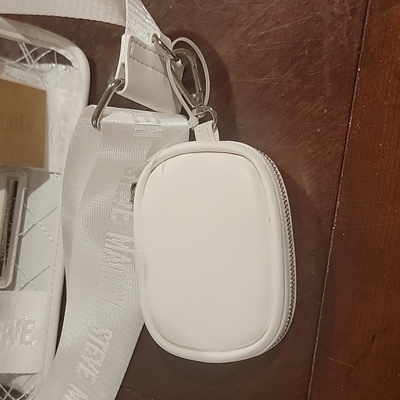 (J9) Steve Madden 3 piece white and clear crossbody set - Picture 2 of 9